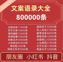 最新文案素材大全经典语录摘抄励志抖音快手小红书自媒体文案