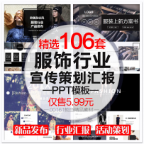 服装服饰行业品牌新品发布会PPT模板高端大气品牌运营计划策划