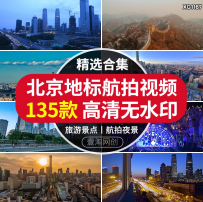 北京故宫城市建筑地标风光旅游风景宣传片航拍夜景高清短视频素材