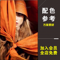 设计师配色参考 空间色系色彩图 快速调色样图色卡图库素材