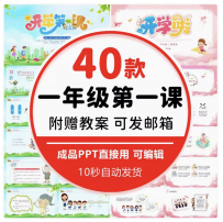 一年级小学开学第一课ppt新生立规矩收心安全行为规范班会课件