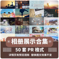 pr片头素材模板电子相册快闪儿童生日祝福会视频素材代制作做修改