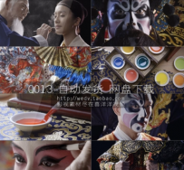 中国京剧戏曲脸谱生旦净末丑化妆戏服传统文化高清视频素材